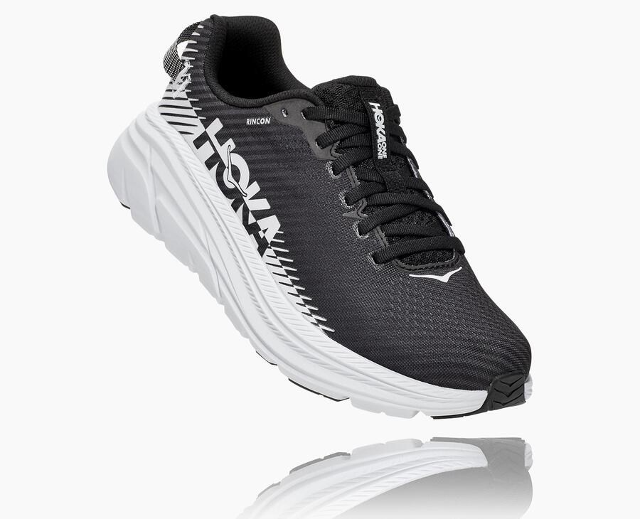 Tenis Hoka One One Feminino Pretas/Branco - Rincon 2 - 548-PBCRTD